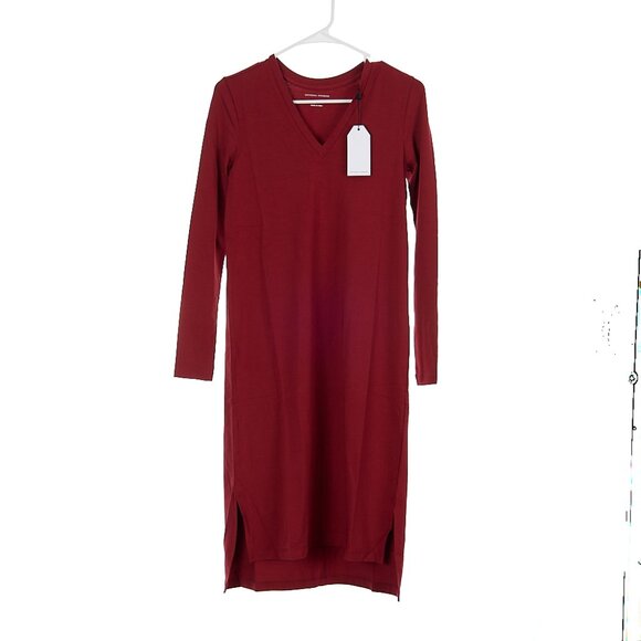 Universal Standard Red Long Sleeve Tesino Dress Women's US XS - Picture 1 of 8